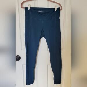 Old Navy Mid-Rise Elevate Go Dry Elevate Leggings Side-Pocket Mesh-Trim L